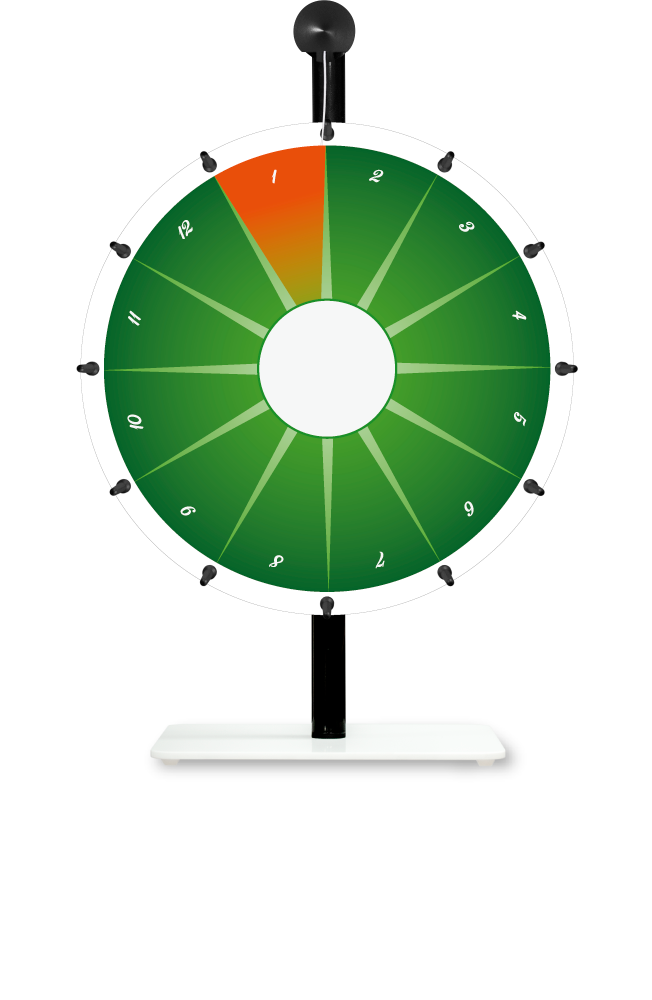 Roue de la fortune de table Motif interchangeable