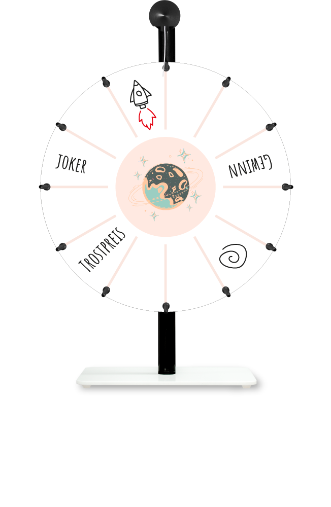 Roue de la fortune de table vierge