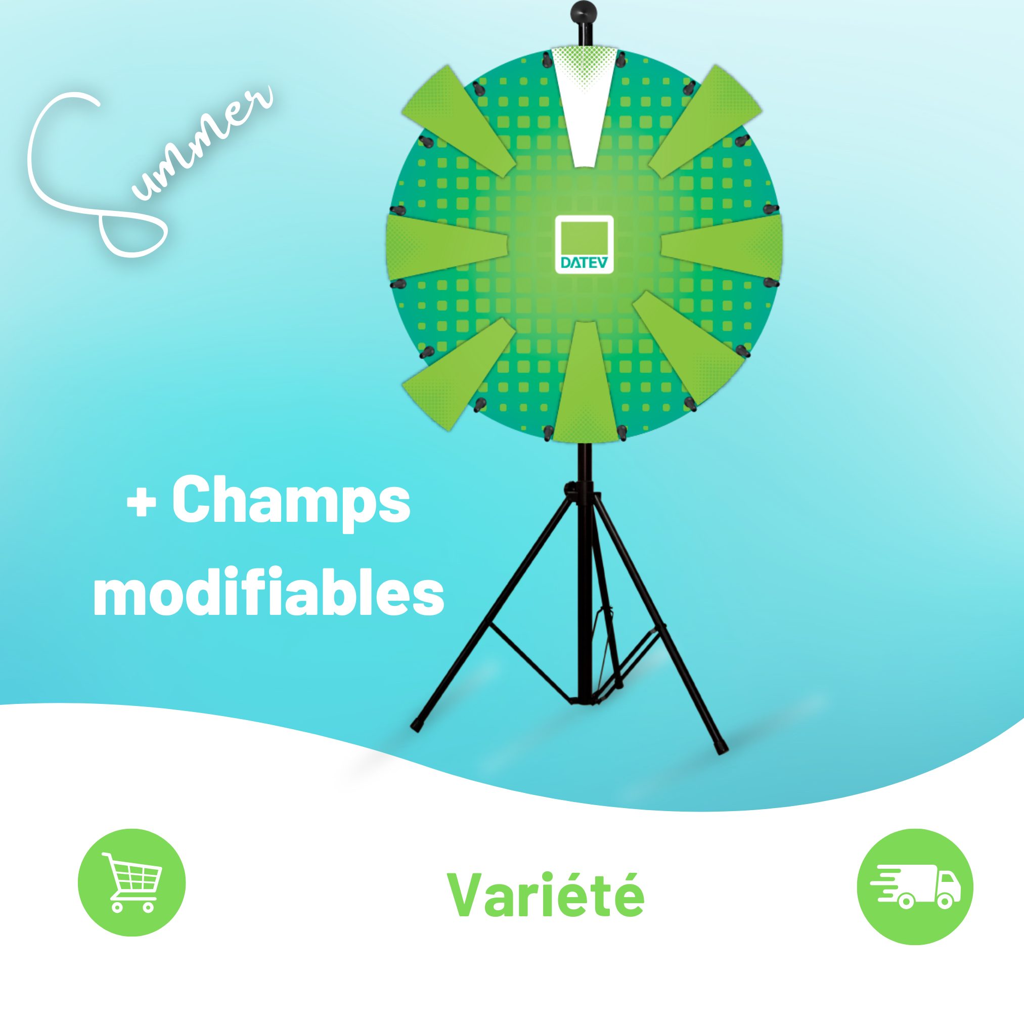 Roue de la fortune de table White-board